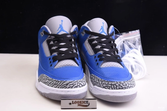 Bmlin Jordan Royal' CT8532 Retro Air 3 'Varsity 400 - 0824
